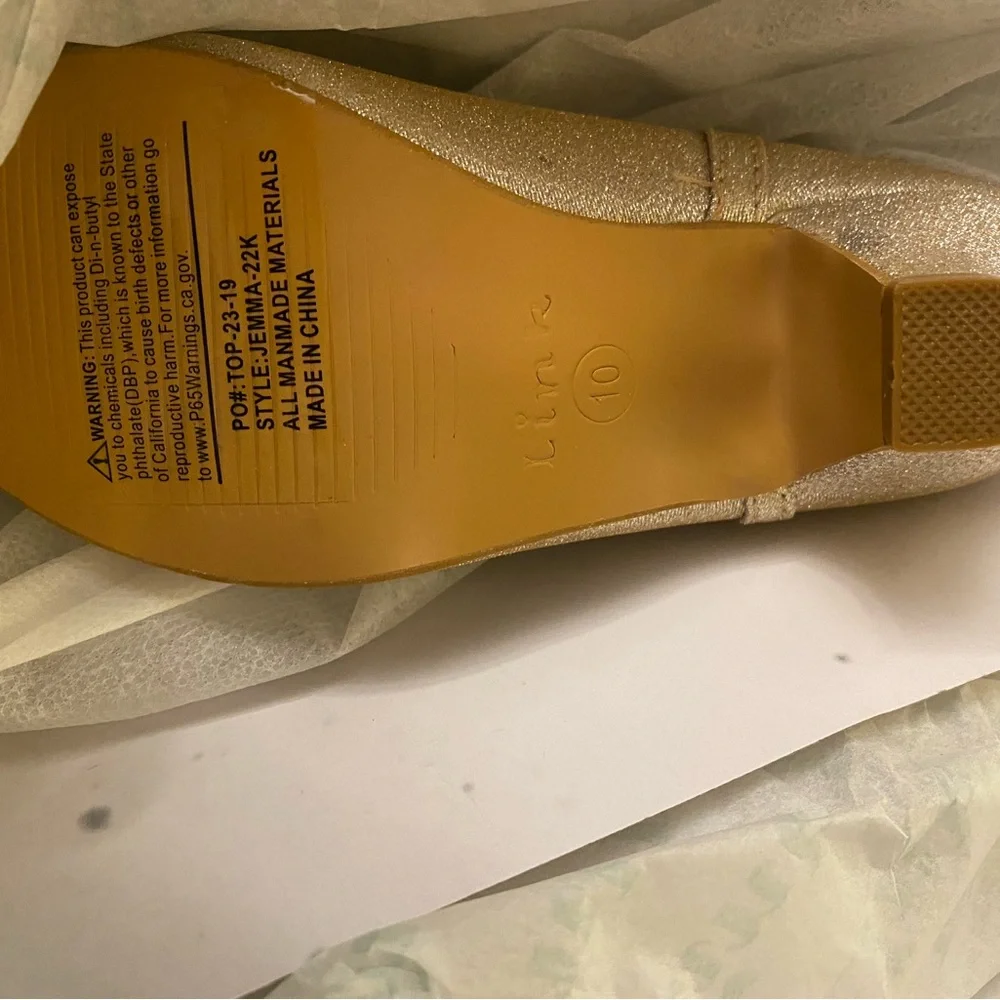 Glittery Gold Girls Shoes